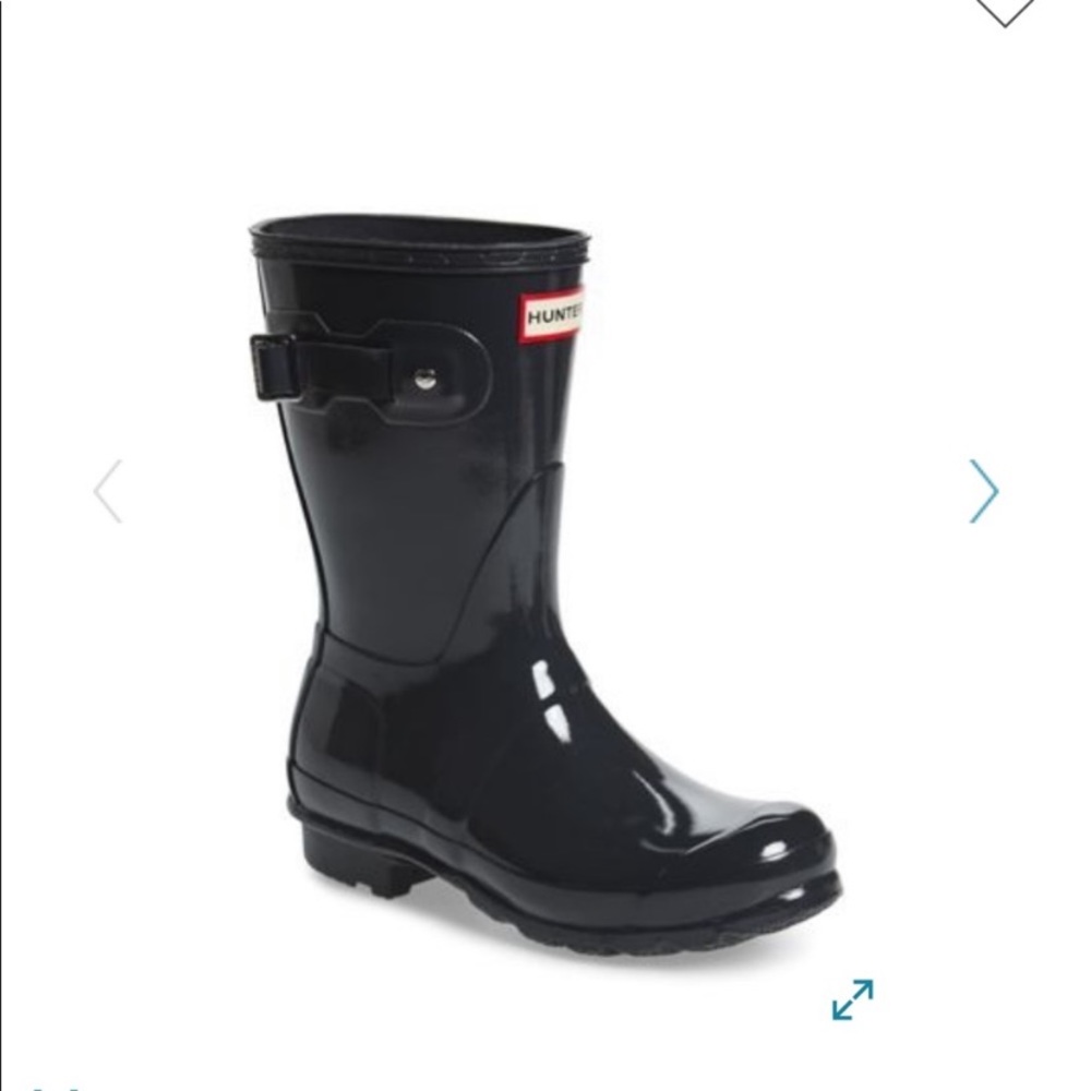 Short Glossy Hunter Rain Boots